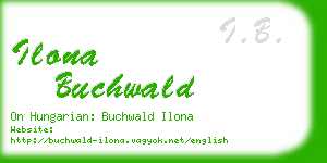 ilona buchwald business card